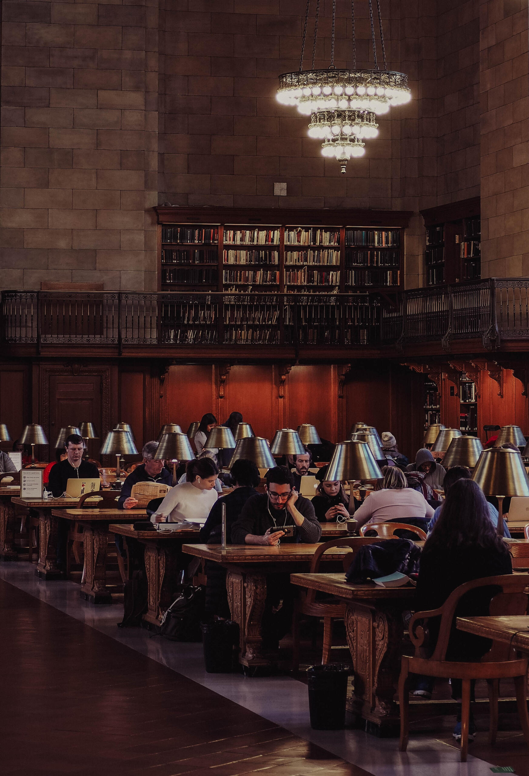 College Students in Library